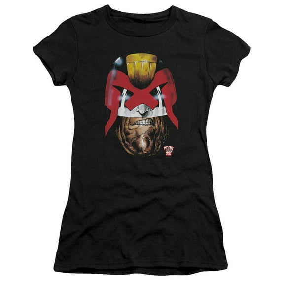 Judge Dredd Dredds Head S/S Junior Women's T-Shirt Sheer Black
