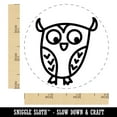 thumbnail image 2 of Wary Owl Self-Inking Rubber Stamp Ink Stamper - Sky Blue Ink - Small 3/4 Inch, 2 of 7