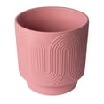 thumbnail image 3 of Better Homes & Gardens Pottery 10" Amy Wave Ceramic Planter, Pink, 3 of 8