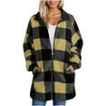 thumbnail image 2 of Horkkom Zip Up Jackets for Women Fleece Fuzzy Winter Coats Casual Soft Flannel Jacket with Pockets XL, 2 of 6