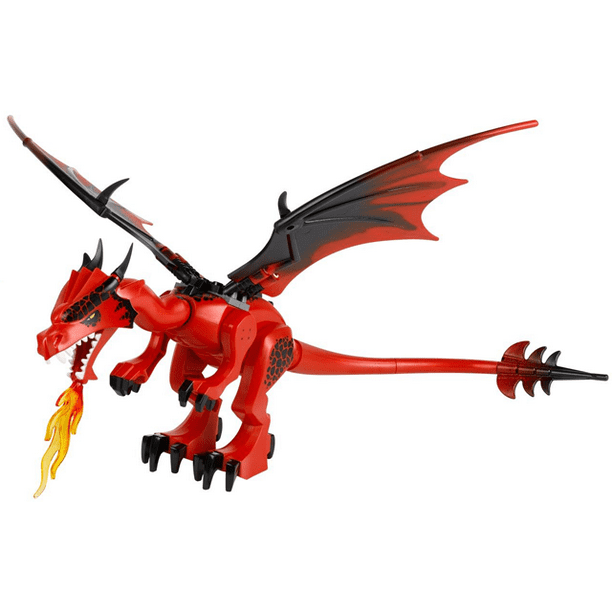 LEGO Animal Red Dragon (Castle) with Red Head Minifigure