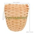 thumbnail image 2 of IBASETOY Handwoven Bamboo Bird Nest with Hook Outdoor Hanging Bird House for Garden Patio Decor in Khaki, 2 of 7