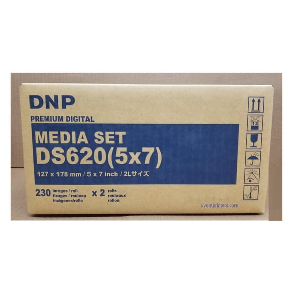 Kit de Medios DNP DS620A 5x7 con 460 Impresiones Papel y Cinta