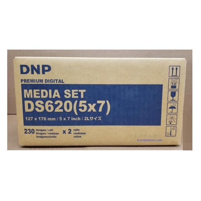 Kit de Medios DNP DS620A 5x7 con 460 Impresiones Papel y Cinta