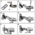 thumbnail image 4 of ER 10 piezas de gabinete universal, luz LED para bisagra de gabinete, adecuada para cocina moderna, luz doméstica, blanco cálido oso de fresa Electrónica, 4 of 5