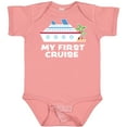 thumbnail image 3 of Inktastic My First Cruise with Cruise Ship and Palm Trees Boys or Girls Baby Bodysuit, 3 of 5
