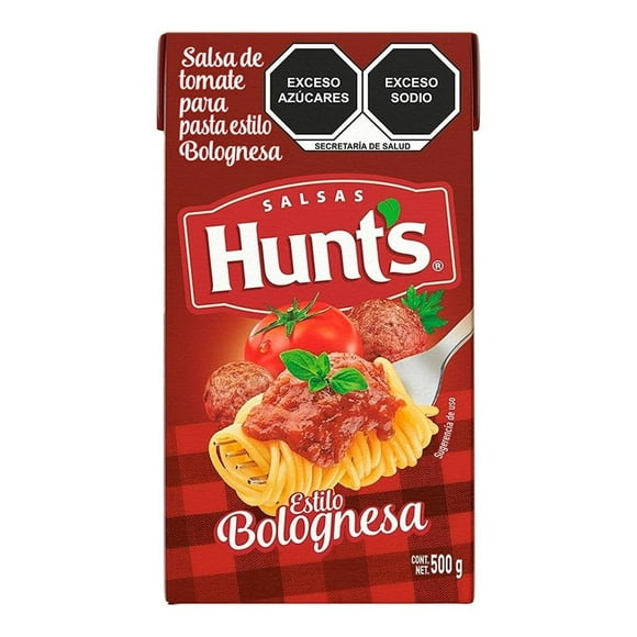 Salsa de tomate para pasta Hunts estilo bolognesa 500 g
