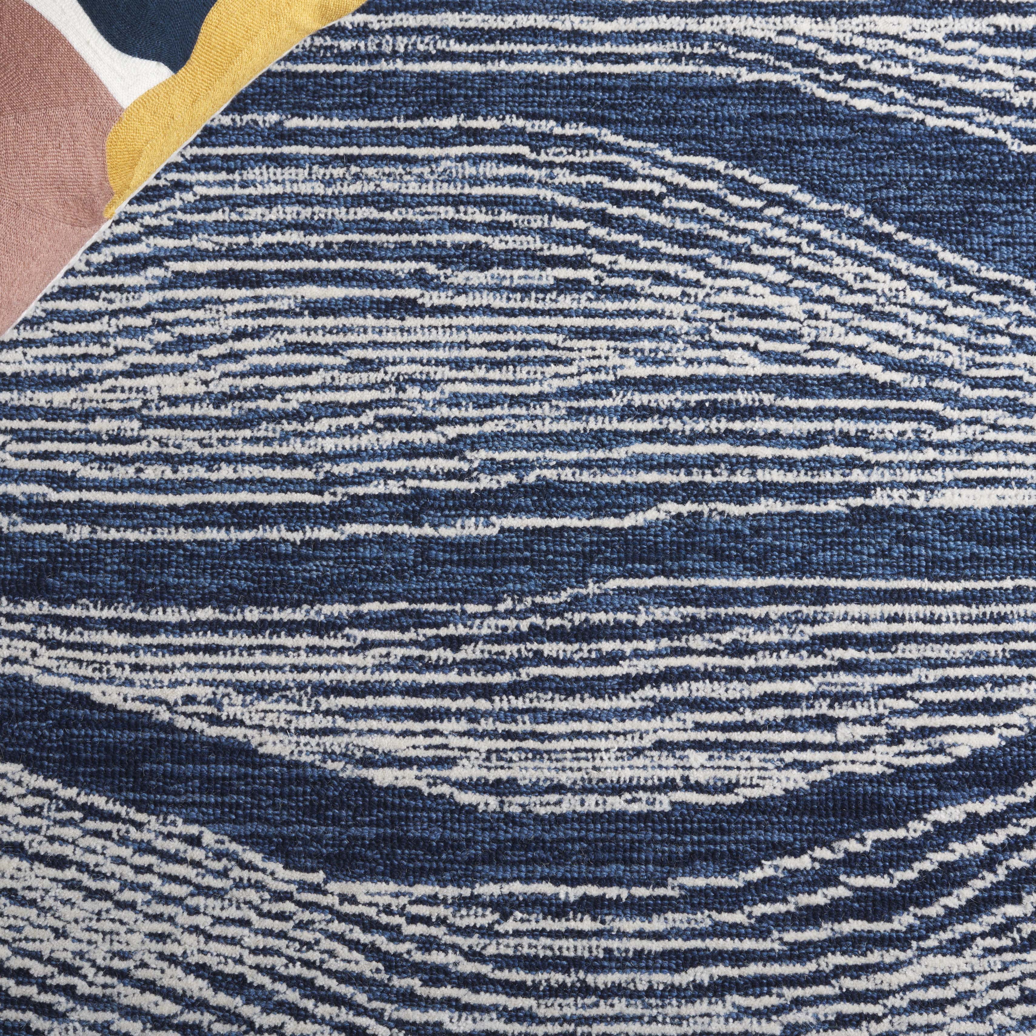 SAFAVIEH Metro Bridget Abstract Area Rug, Navy/Ivory, 6' x 9'