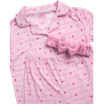 thumbnail image 3 of dELiA*s Girls' Pajama Set - 2 Piece Button Down Sleepwear Pajamas for Girls with Spa Headband (4-12), 3 of 7