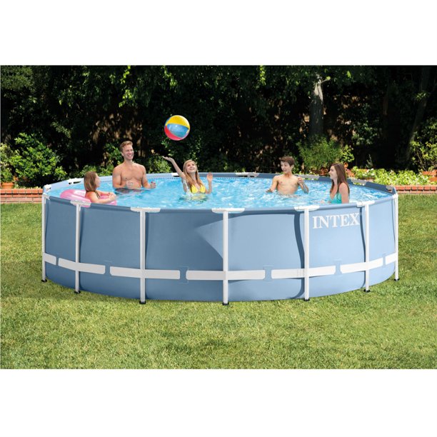 Intex 14' x 42" Prism Frame Above Ground Pool with Filter Pump