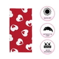 thumbnail image 3 of Heart shaped brush stroke seamless pattern design for fashion textiles, graphics and crafts Bath Towel Absorbent Soft Decoration Hand Tower Multiuses for Bathroom Hotel Gym Spa Beach 30 x 15 inch, 3 of 6