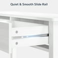 thumbnail image 4 of Asofer 39" Console Table with Open Storage, Long Sofa Table with 2 Drawers for Entryway, Hallway, Corridor, Front Hall, White, 4 of 8