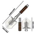 thumbnail image 5 of Portable Folding Shovel,Multifunctional Camping Shovel,Survival Shovel for Road,Beach,Digging Dirt,Sand,Mud And Snow,Emergency And Outdoor, 5 of 8
