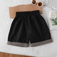 thumbnail image 5 of Unisex Kids Stripedâ Casual Shorts Elastic Waist SideâPocket Summer Shorts 2â12Y, 5 of 5