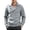 Light Gray, variant on Delconic Mens Casual Fleece Lined Jacket Collared Motorcycle Style Outerwear Asymmetric Zip Long Sleeve Regular Fit Coat Black L