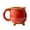 Red, variant on Ceramic Cauldron Mug for Halloween, Witch Themed Coffee Tea Cup with Novelty Shape, Spooky Drinkware for Kitchen Table Decor, Home Dining Party Supplies (White)