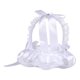 thumbnail image 2 of Cesta de flores blanca para niña con asa, cesta de flores de satén para mesa de despedida de soltera Estilo B, 2 of 9