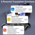 thumbnail image 4 of Écouteurs Traducteurs en Temps Réel Portables et Portables, Appareil de Traduction Portable, 144 Types de Langues, Traduction Vocale en Ligne, Sans Fil Bluetooth 5.3, Réduction du Bruit avec Application pour Voyages d'Affaires, 4 of 8