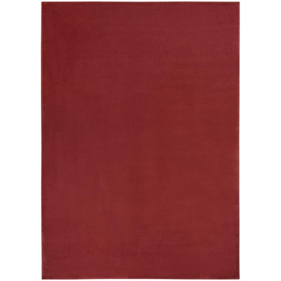 HomeRoots 4' X 6' Brick Red Non Skid Indoor Outdoor Area Rug