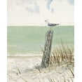 thumbnail image 2 of FISK, Arnie 20x23 Gold Ornate Wood Framed with Double Matting Museum Art Print Titled - Seaside Perch, 2 of 4