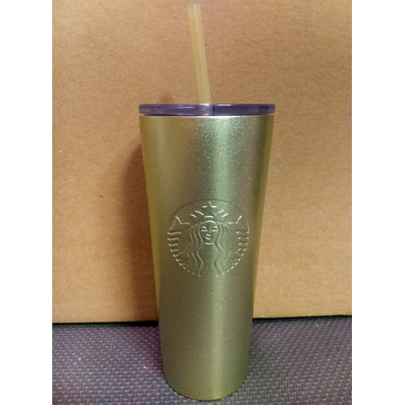 Starbucks 2018 Holiday Collection Gold Stainless Steel Cold Cup Tumbler