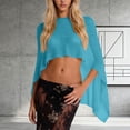 thumbnail image 2 of Riecok Knit Cover Up for Women Long Sleeve Crochet Sun Protection Cover Ups Summer Beach Vacation Tops, 2 of 5
