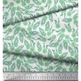thumbnail image 3 of Soimoi Polyester Crepe Fabric Leaves & Floral Block Printed Craft Fabric by The Yard 52 Inch Wide, 3 of 3