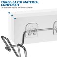 thumbnail image 4 of CIMAXIC 2 Sets Stainless Steel Trash Bag Racks Multifunctional Hangers Storage Shelves,8.46"X5.51"X2.36", 4 of 4