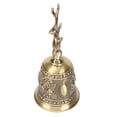 thumbnail image 1 of Metal Hand Bell, Zinc Alloy Exquisite Polished Finish Rustproof Hand Bell  For Students For Training Pets Gold,Bronze, 1 of 8