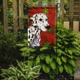 thumbnail image 2 of Carolines Treasures SS4676-FLAG-PARENT Dalmatian Red and Green Snowflakes Holiday Christmas Flag  multicolor, 2 of 3