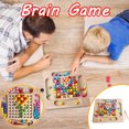thumbnail image 2 of Game Board For Kids Bead Fun Game Wooden Educational Toy Rainbow Education, 2 of 9