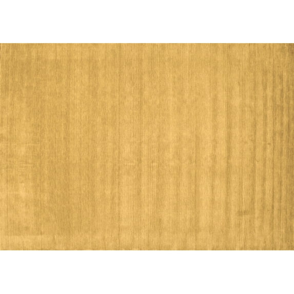 Ahgly Company Indoor Rectangle Solid Brown Modern Area Rugs, 6' x 9'