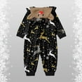 thumbnail image 6 of XUNHAO Matching Christmas Family Pajamas Sets Leisure Christmas Parent Child Outfit Jumping Deer Christmas Print Pajamas Jumpsuit Home Clothes With Hat Jumpsuit Holiday Family Pajamas, 6 of 6