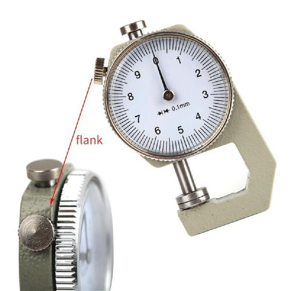 Craftsmen'S Leather Thickness Gauge Reliable And Efficient Measurement 0-10Mm Flat Fangkenuo