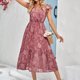 thumbnail image 1 of Vestidos de Fiesta Elegantes ajustado para mujer Vestido de cóctel de estilo elegante Traje de vacaciones Ygjytge Rosa T L para Mujer, 1 of 8