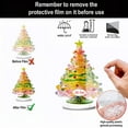 thumbnail image 4 of Taicans Tabletop Xmas Tree - 2D Flat Acrylic Christmas Tree Decoration,Mini Artificial Pine Tree Ornament,Holiday Party Centerpiece,Artificial Pine Tree for Home & office Decor,8.3 x 8.3in, 4 of 8