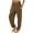 Brown, variant on Timegrad Womens Plus Size Pants High Waist Casual Comfy Baggy Pants Sweatpants with Pocket Solid Color