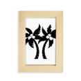 thumbnail image 1 of Black Coconut Tree Outline Desktop Display Photo Frame Picture Art Painting 5x7 inch, 1 of 3