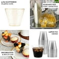 thumbnail image 4 of Efavormart 12 Pack 9oz Blush - Rose Gold Plastic Disposable Glittered Glass Cups for Wedding, Party, Banquet, Home, Picnic, Outdoor Dinnerware, Bar, Clubs, Fresh Juices, Liquors, Desserts, Cocktails, 4 of 11