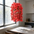 thumbnail image 4 of 100cm Artificial Bougainvillea Hanging Flowers with Fuller Blooms, Realistic Nylon Vines for Porch Balcony & Outdoor Decor, 1PC Set in Multiple Colors, 4 of 5