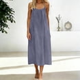 thumbnail image 2 of vigerkar Backless Dresses for Women Open Back Halter Maxi Dress Sleeveless Long Lounge Dress Spring Lounge Dresses (Light Purple, L), 2 of 6