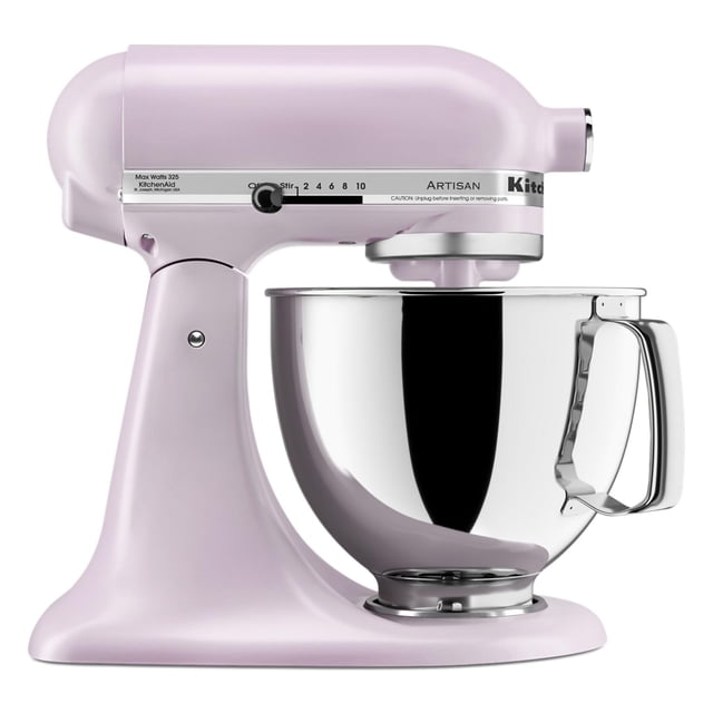 Batidora de pie KitchenAid Artisan Series KSM150PS, 5 cuartos de galón, flor silvestre