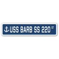 thumbnail image 1 of SignMission SSN-Barb Ss 220 Panneau de Rue 4 x 18 Po - USS Barb Ss 220, 1 of 1