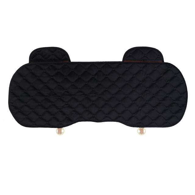 Car Seat Protector Mat Back Rear Row Grid Seat Cushion Cover Breathable Comfort Car Seat Covers (Black)