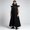 Black, variant on JOANKDMI Mens Gothic Steampunk Long Vest Sleeveless Victorian Tailcoat Vintage Stand Collar Open Front Trench Coat Jacket for Halloween Renaissance Pirate Cosplay