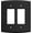 Matte Black, variant on Franklin Brass Soft Arch (3-Pack) Decorative Light Switch Cover Pure White 2-Gang Oversized Decorator/Rocker Wall Plate Double Switch Plate Cover Electrical Outlet Covers W35898K-PW-CP