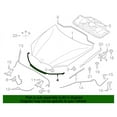 thumbnail image 2 of New Genuine BMW Front Engine Hood Sealing (2014-2019) OE 51767294509, 2 of 10