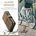 thumbnail image 5 of for Samsung Galaxy S20 FE Case Wallet for Women and Men, Samsung Galaxy S20 FE Case, PU Leather Magnetic Flip Strap Wristlet Zipper Card Holder Wallet Business Phone Cover for S20 FE, Brown, 5 of 10