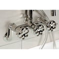 thumbnail image 3 of Kingston Brass AE8156RX Belknap 7-Inch Adjustable Wall Mount Clawfoot Tub Faucet, Polished Nickel, 3 of 7