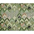 thumbnail image 5 of oneOone Polyester Spandex Tissu Vert Abstractions Matière de Robe Tissu Imprimé Tissu au Mètre 56 Pouces de Large, 5 of 5